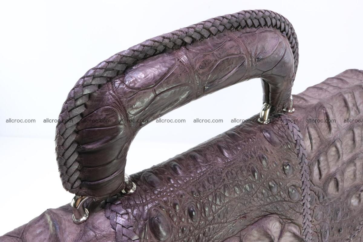 Hand braided crocodile skin briefcase 149 Foto 6