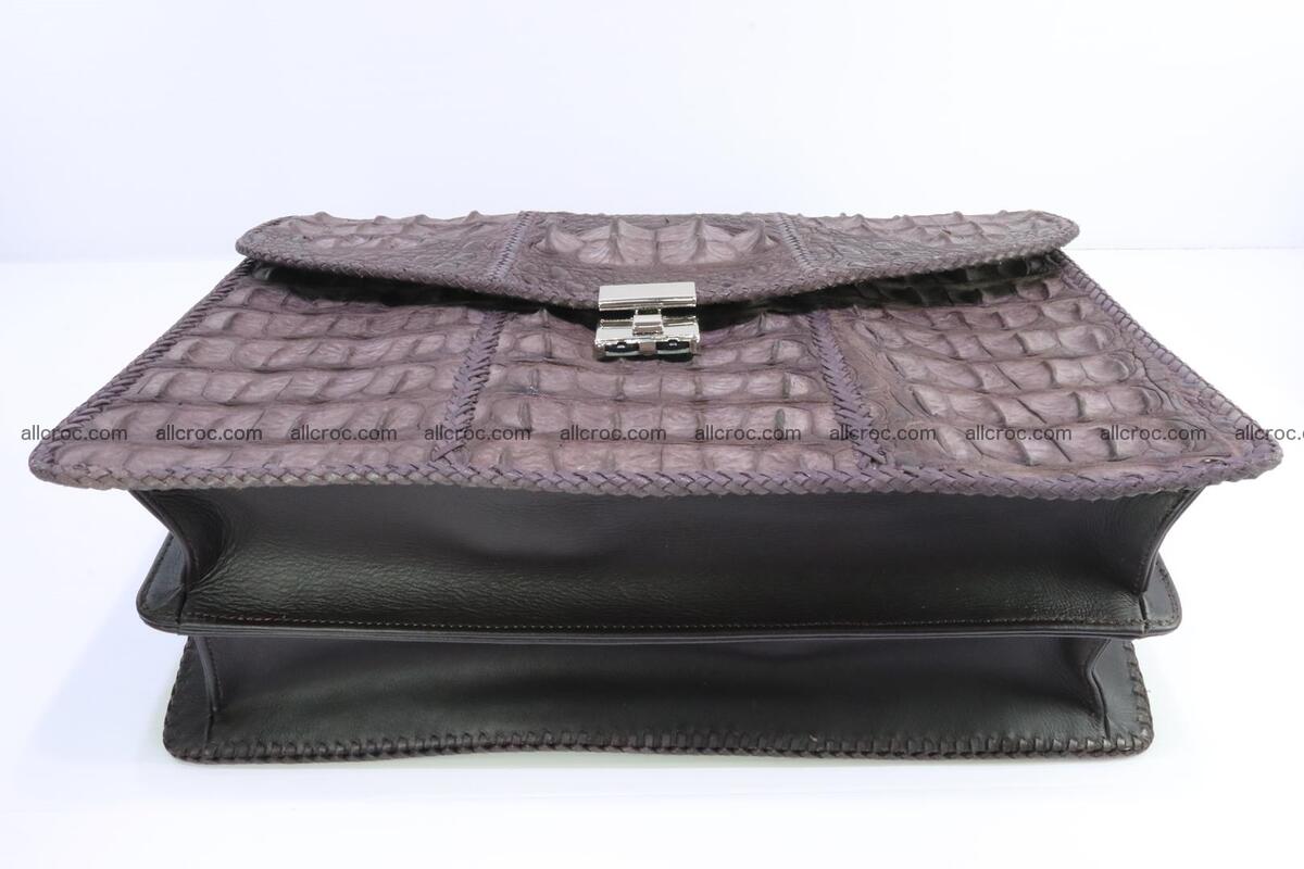 Hand braided crocodile skin briefcase 149 Foto 11