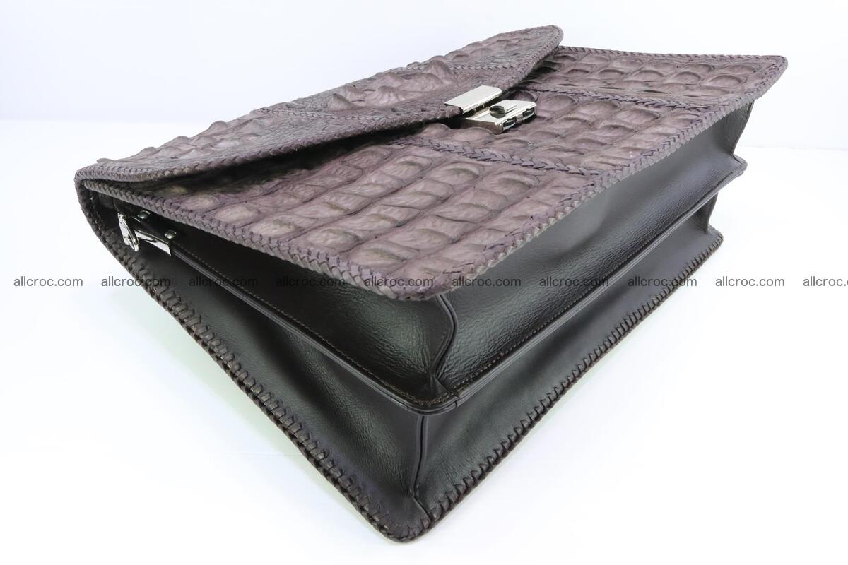 Hand braided crocodile skin briefcase 149 Foto 13