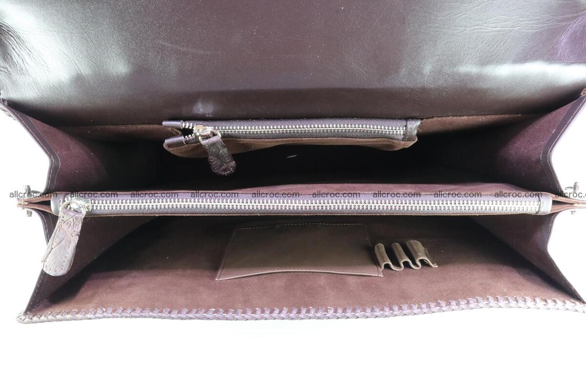 Hand braided crocodile skin briefcase 149 Foto 15