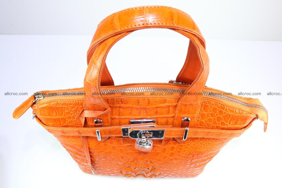 Genuine crocodile handbag for ladies 043 Foto 8