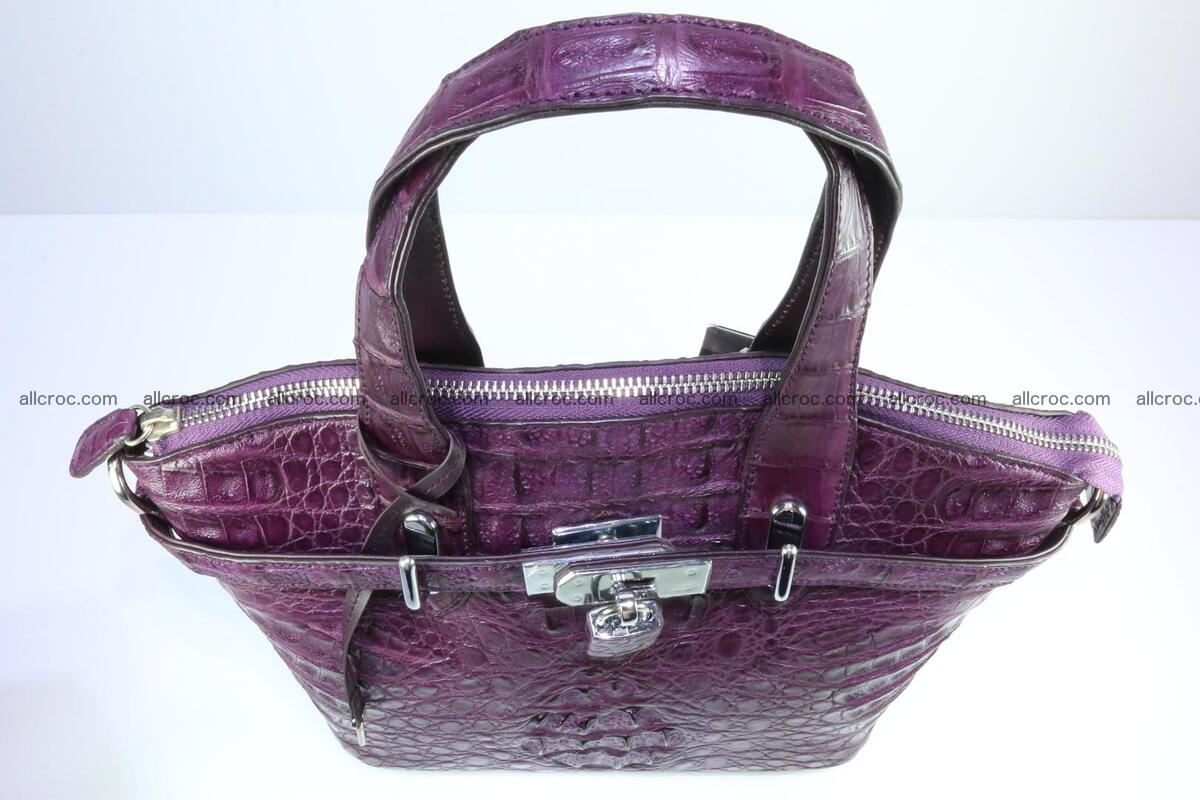 Genuine crocodile handbag for ladies 045 Foto 9