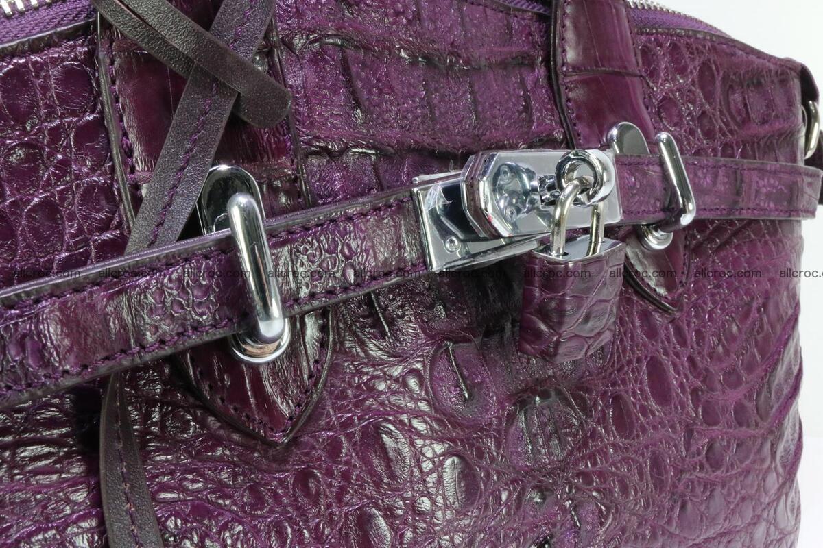 Genuine crocodile handbag for ladies 045 Foto 5