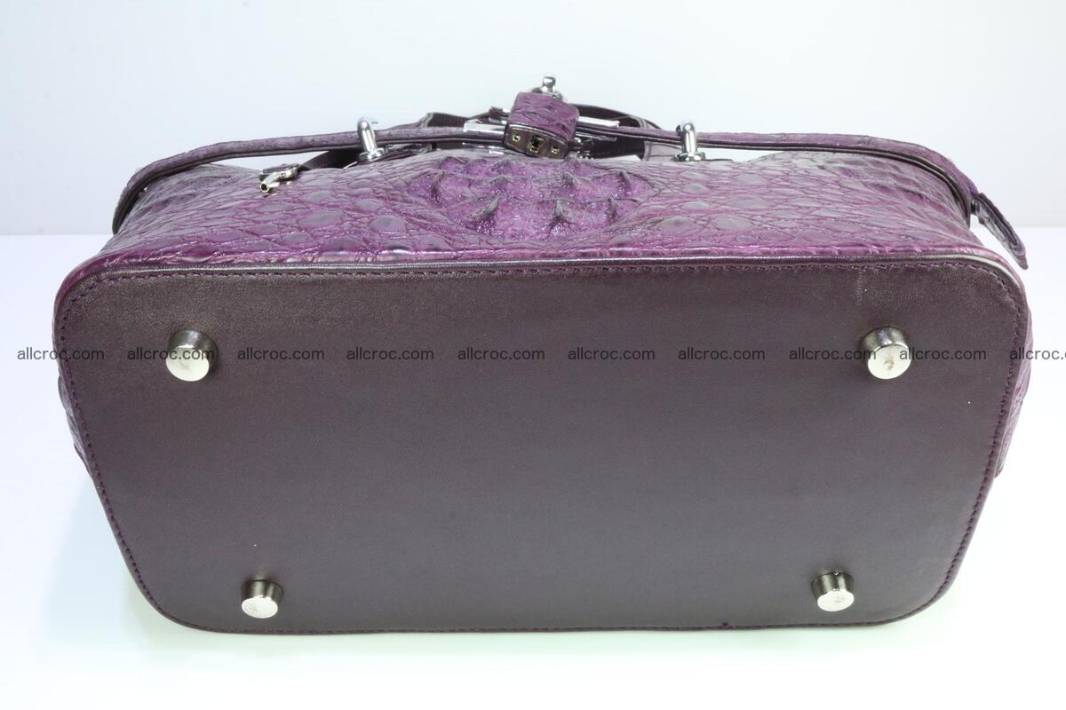 Genuine crocodile handbag for ladies 045 Foto 8