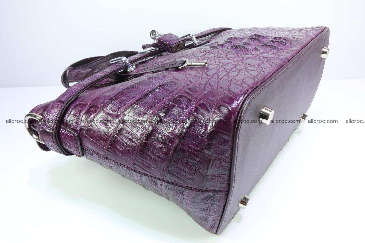 Genuine crocodile handbag for ladies 045 Foto 10