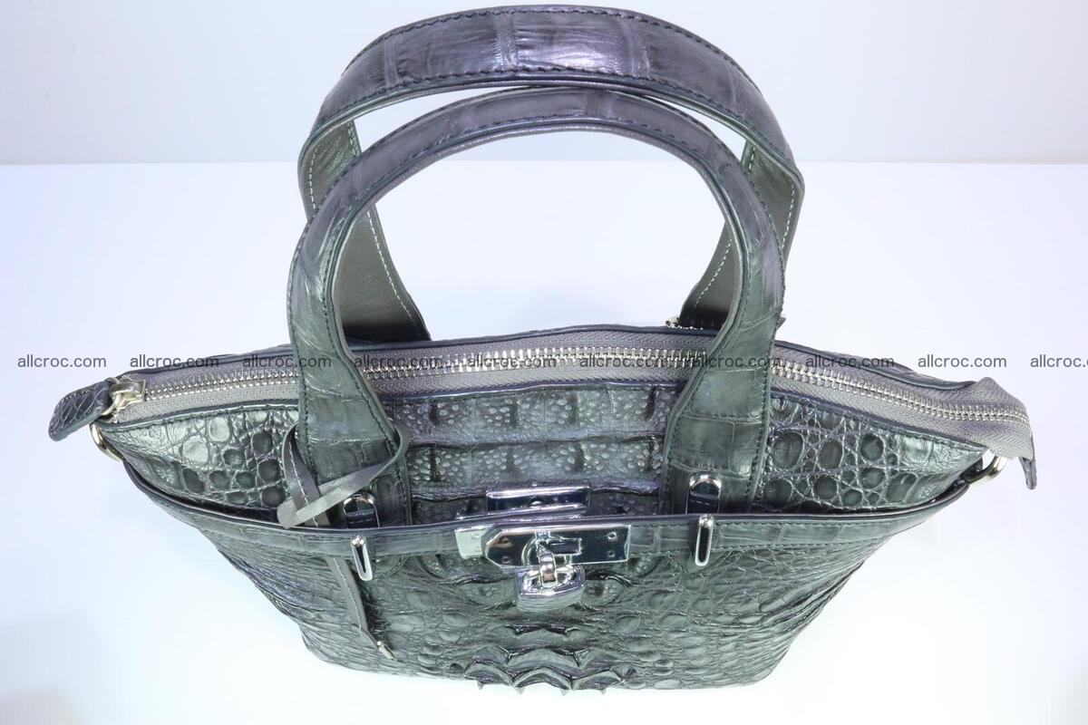 Genuine crocodile handbag for ladies 049 Foto 9