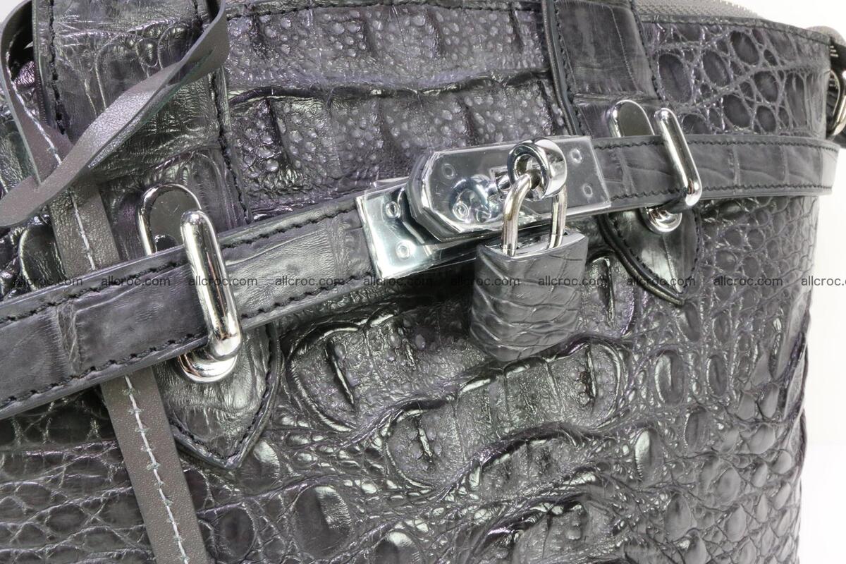 Genuine crocodile handbag for ladies 049 Foto 6
