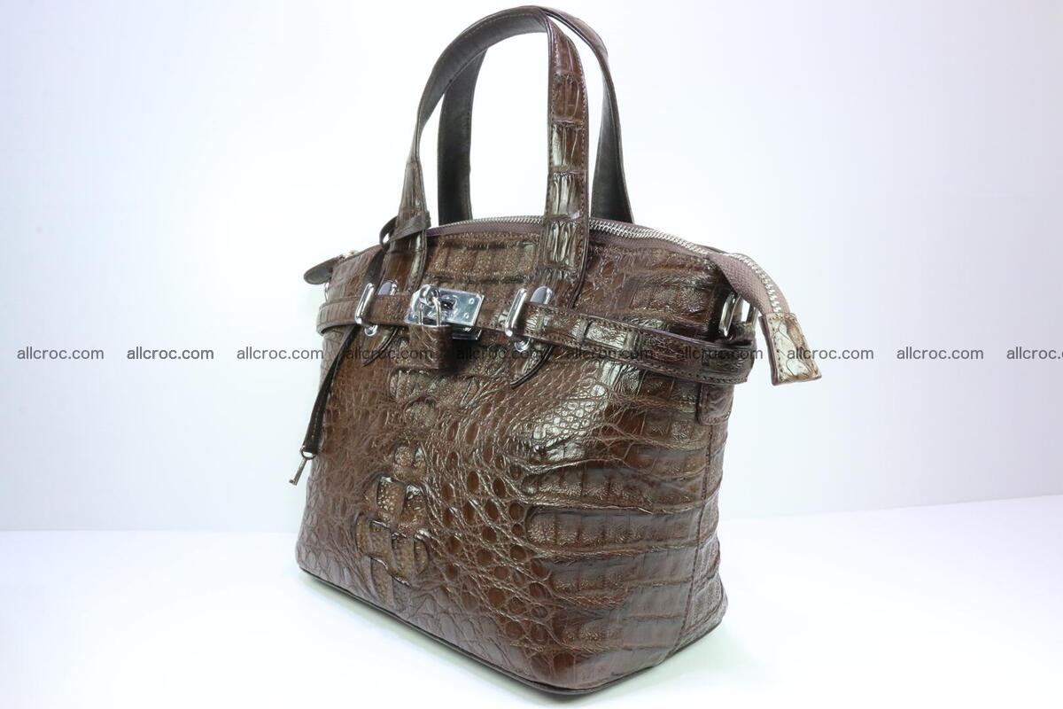 Genuine crocodile handbag for ladies 050 Foto 2