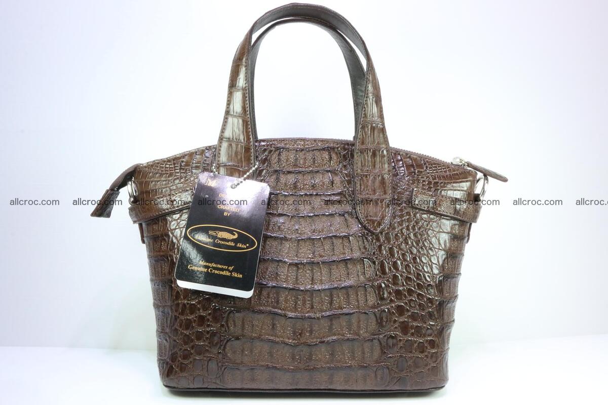 Genuine crocodile handbag for ladies 050 Foto 3