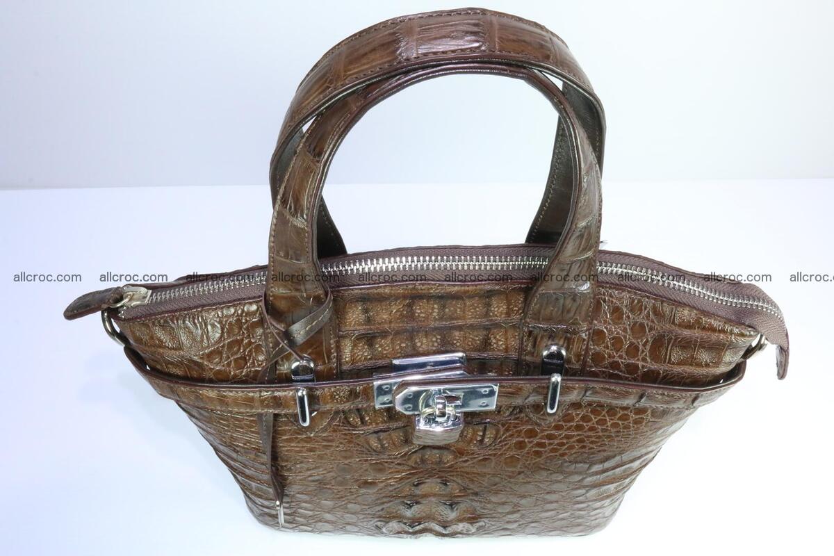 Genuine crocodile handbag for ladies 050 Foto 6