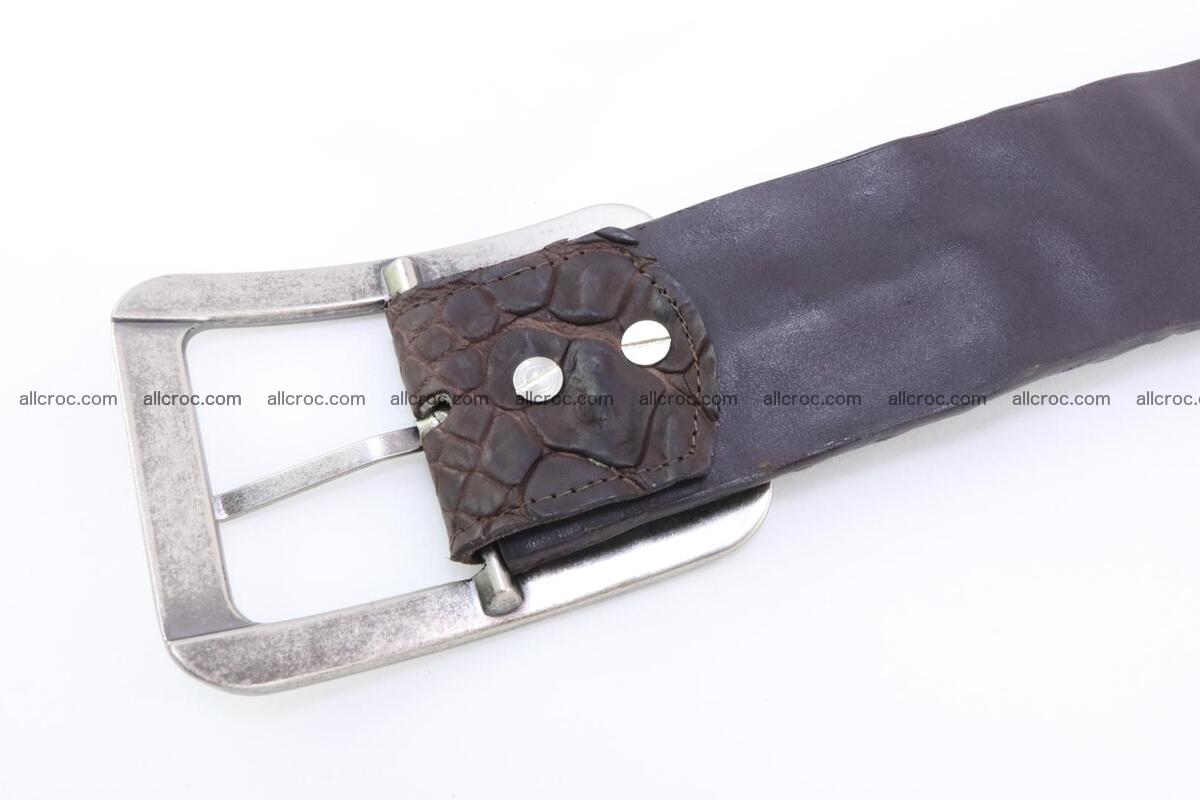 Genuine crocodile hornback belt for jeans width 50mm 155 Foto 7
