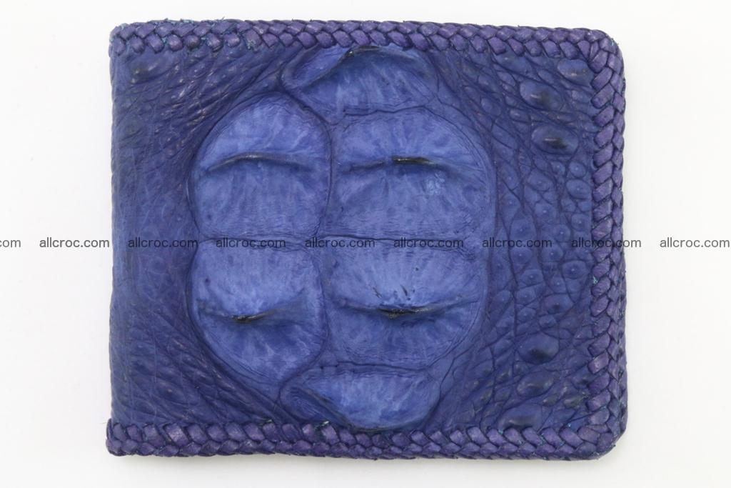 Genuine crocodile hornback wallet 117 Foto 3