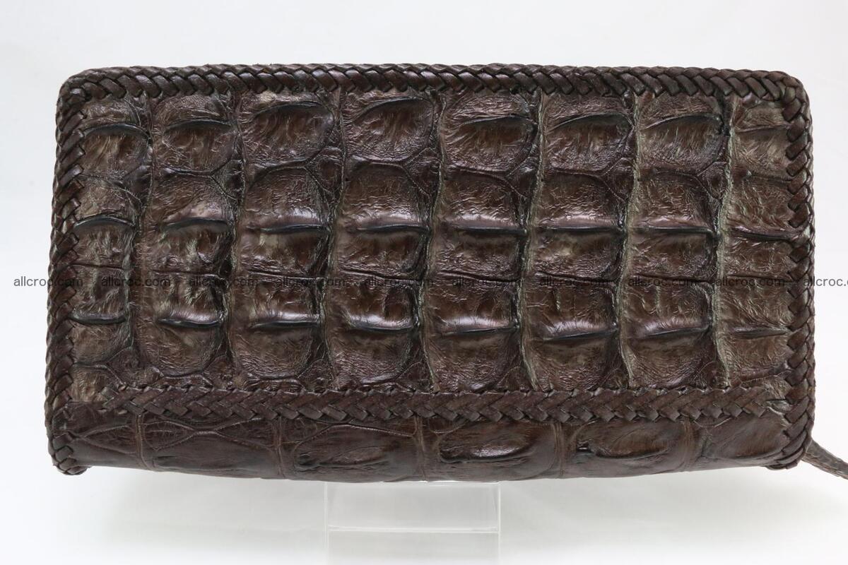 Genuine crocodile hornback wallet with zip 107 Foto 11