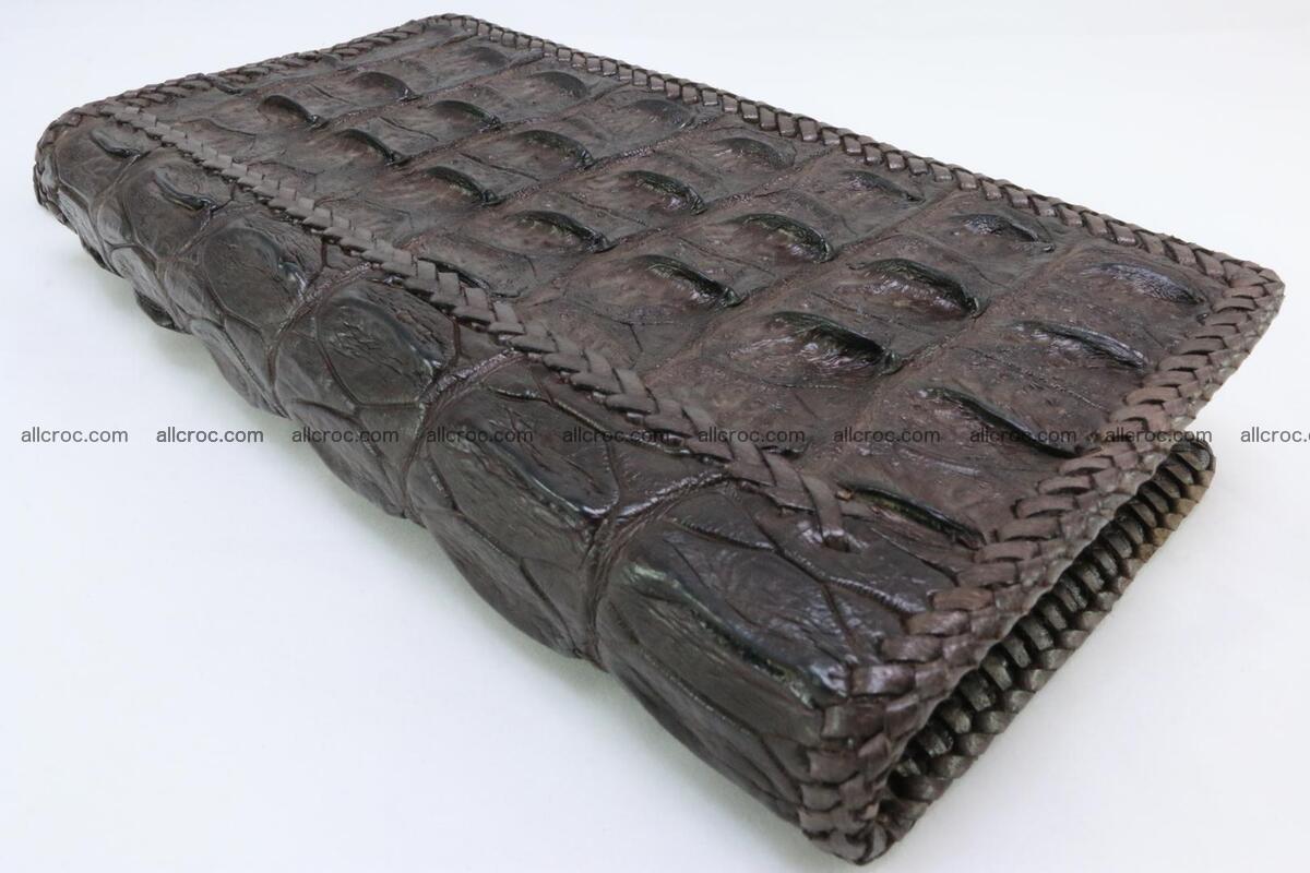 Genuine crocodile hornback wallet with zip 108 Foto 9