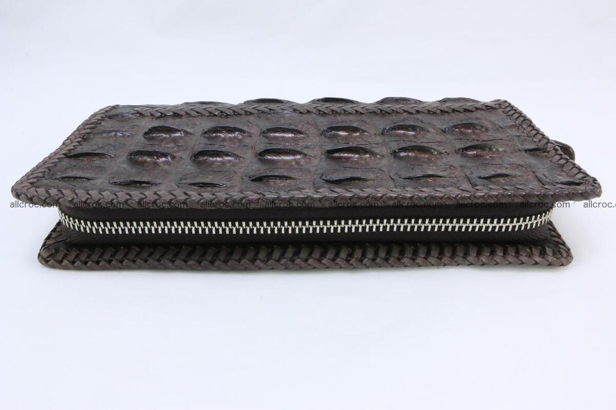 Genuine crocodile hornback wallet with zip 108 Foto 7