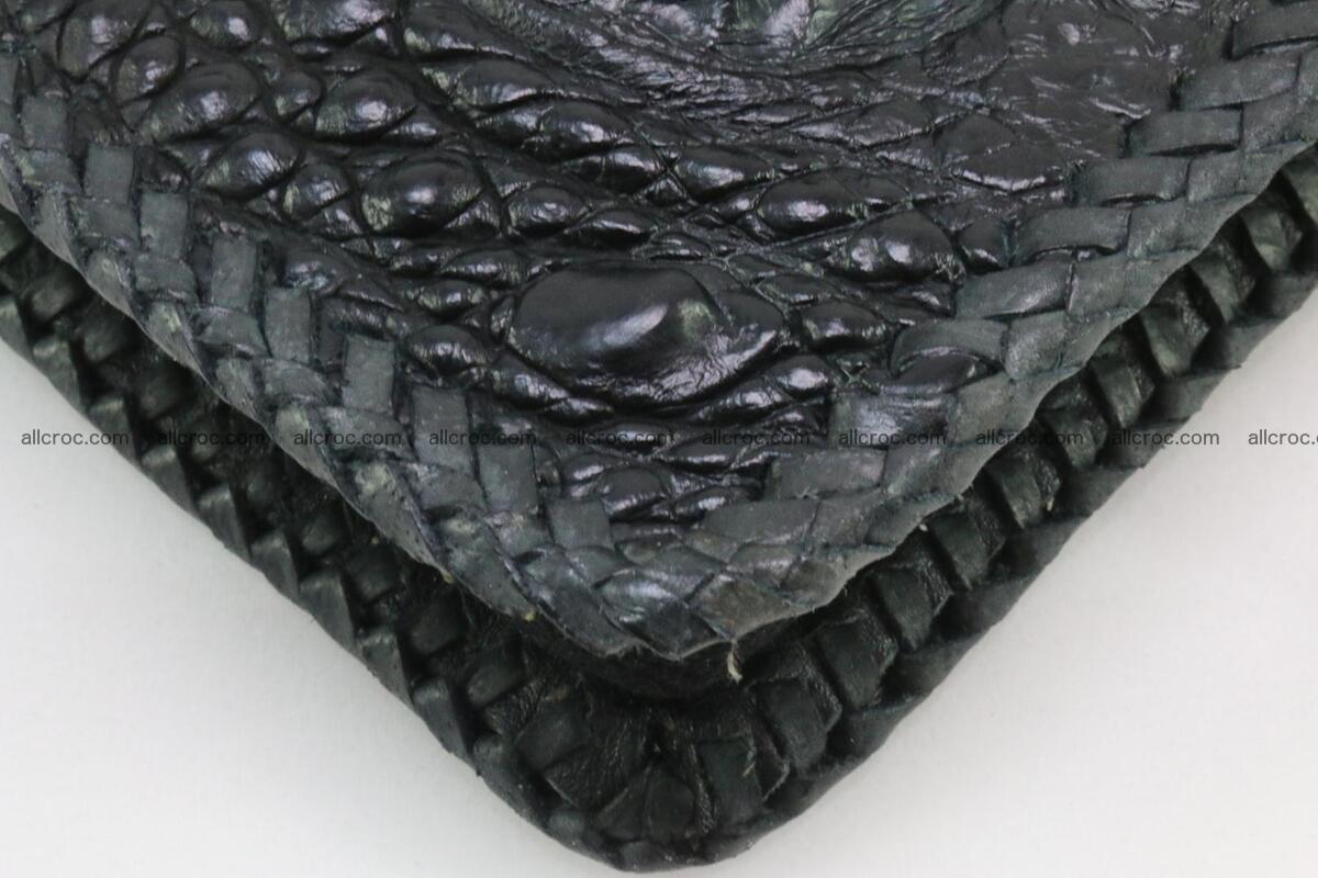 Genuine crocodile hornback wallet with zip 109 Foto 11