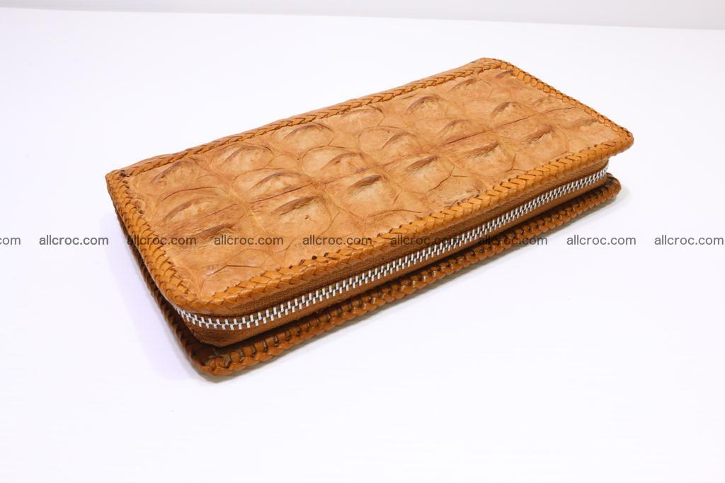 Genuine crocodile hornback wallet with zip 102 Foto 9