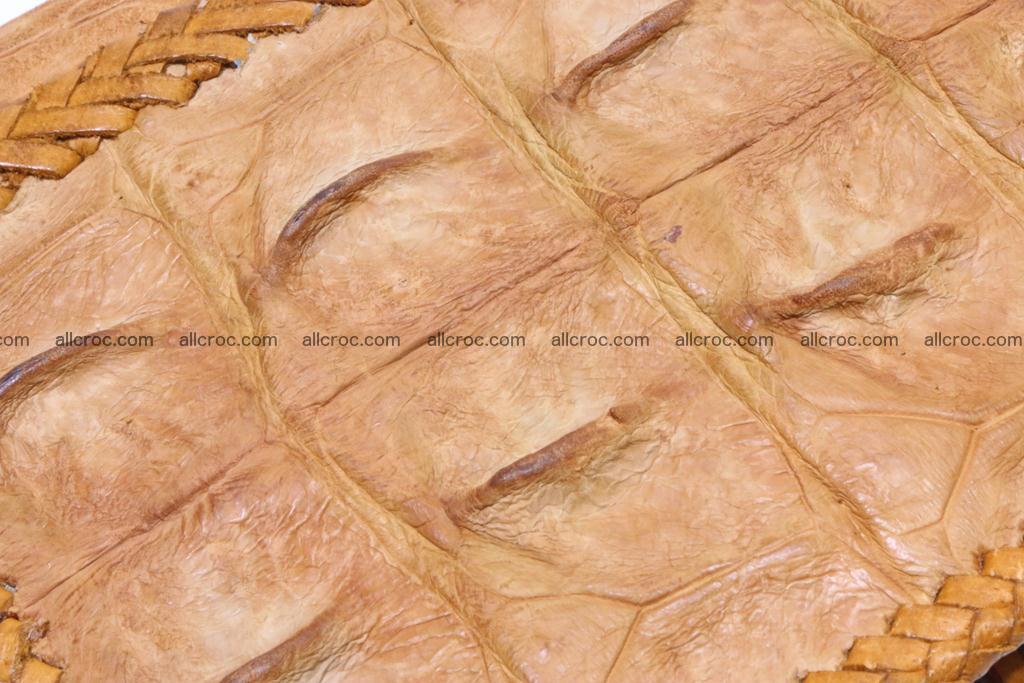 Genuine crocodile hornback wallet with zip 102 Foto 12