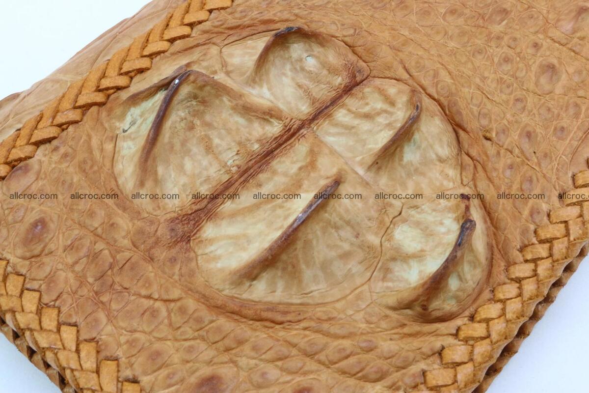 Genuine crocodile hornback wallet with zip 106 Foto 4