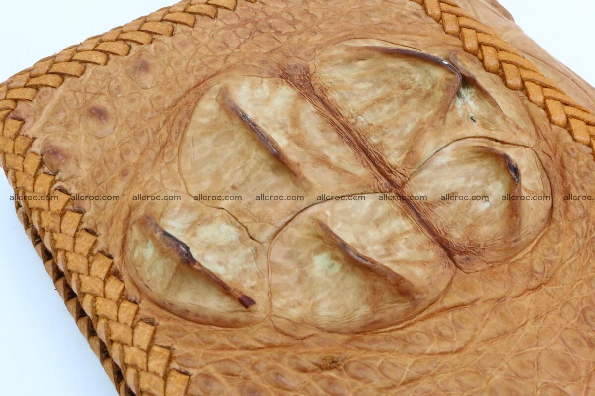 Genuine crocodile hornback wallet with zip 106 Foto 5