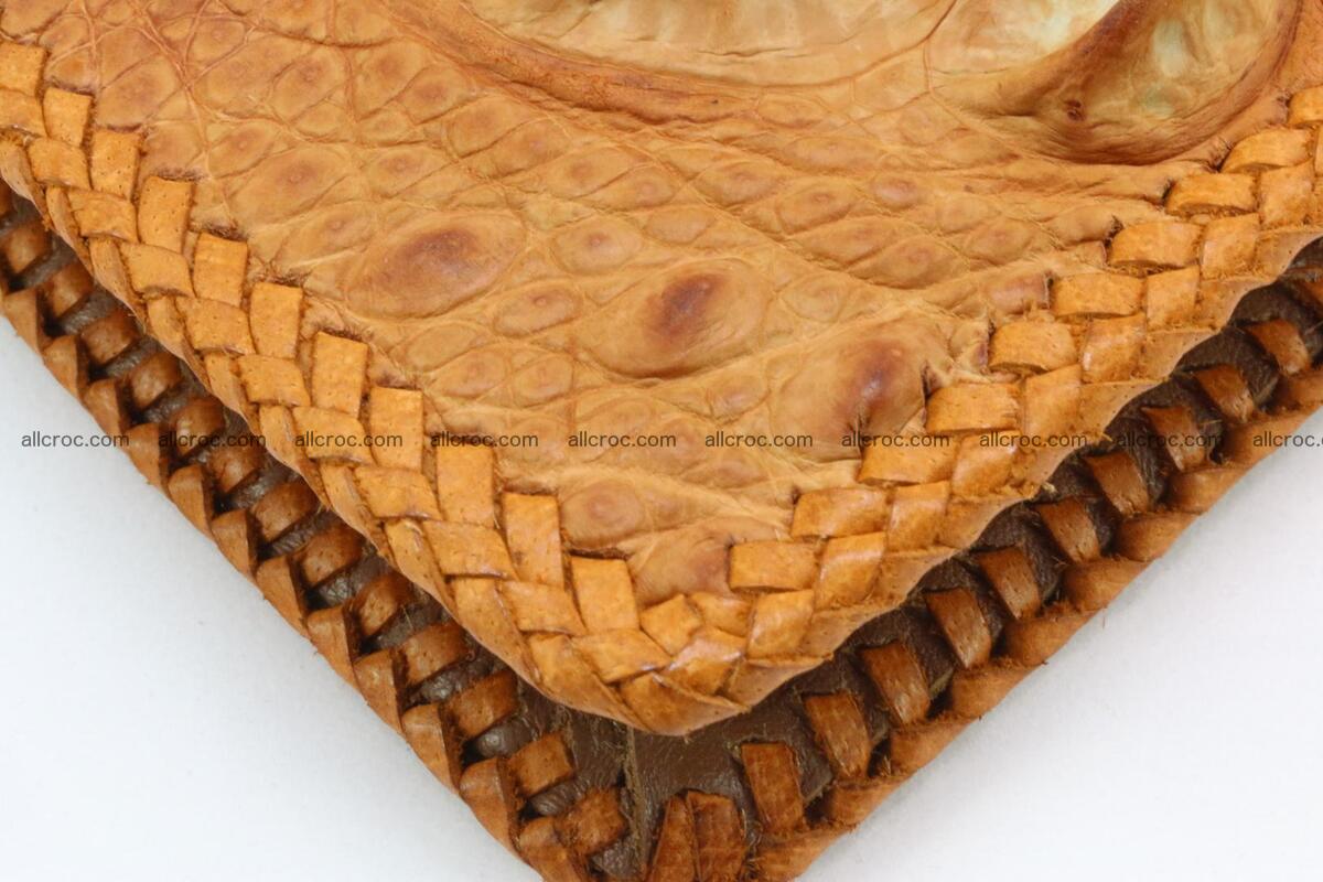Genuine crocodile hornback wallet with zip 106 Foto 14