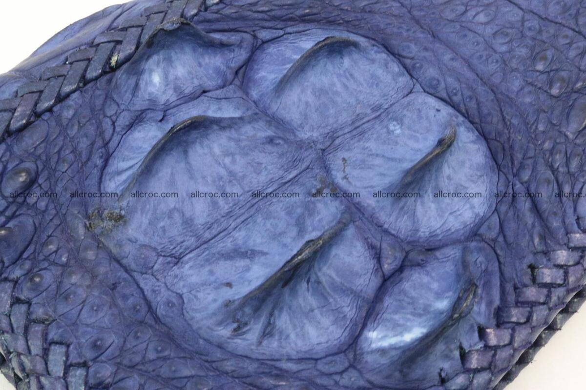 Genuine crocodile hornback wallet with zip 105 Foto 4