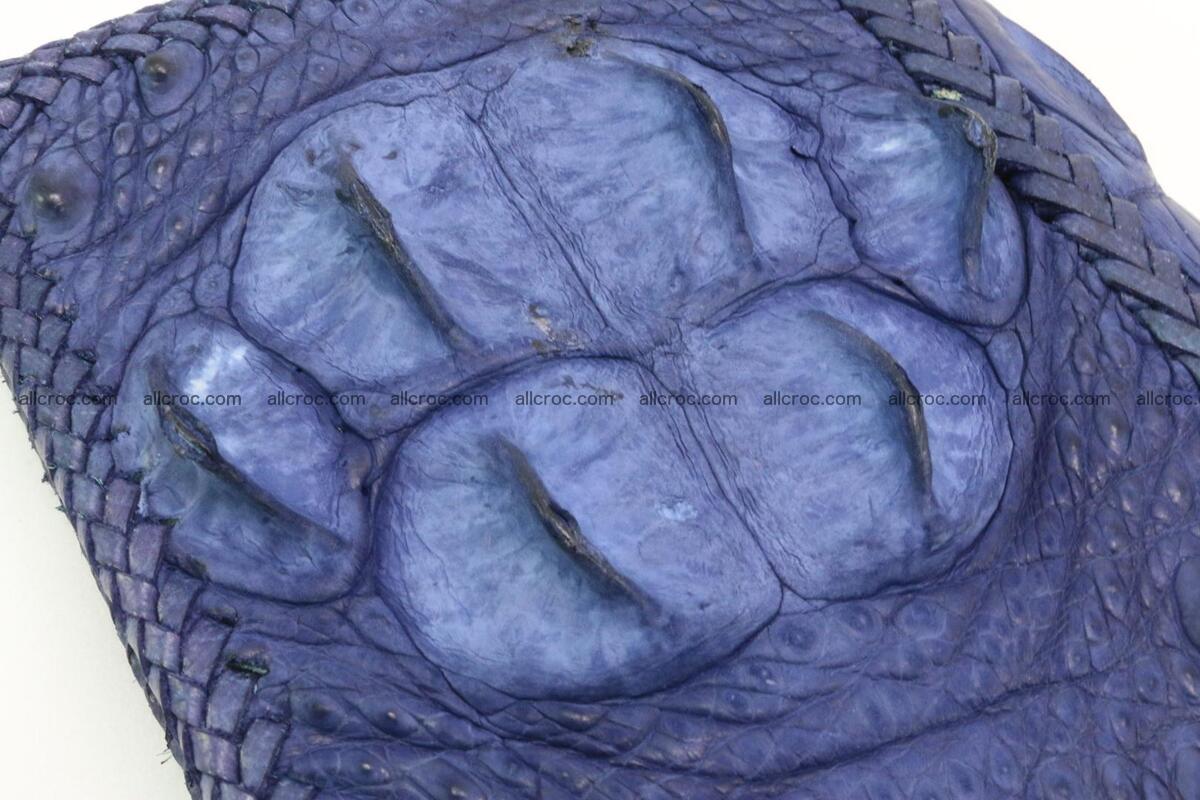 Genuine crocodile hornback wallet with zip 105 Foto 5