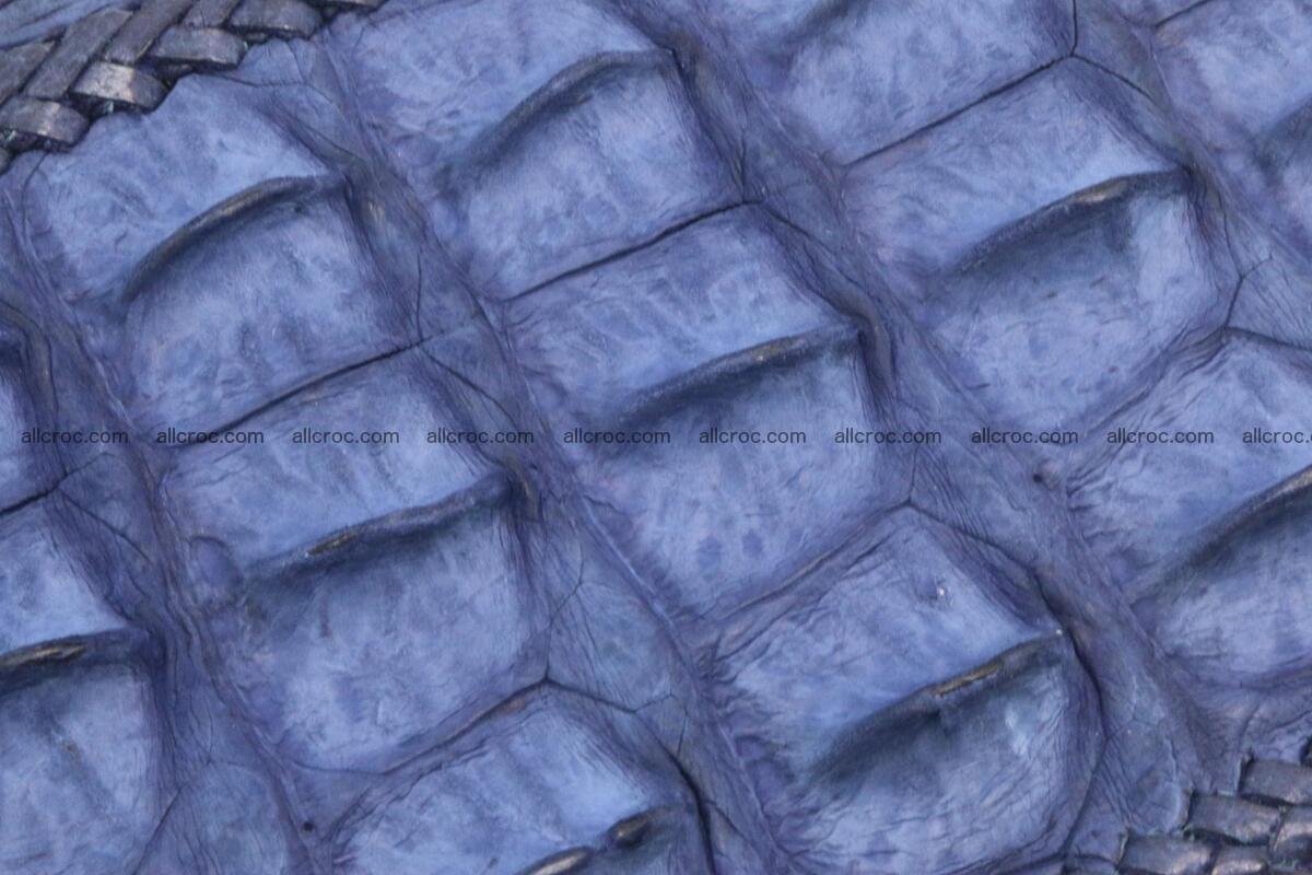 Genuine crocodile hornback wallet with zip 101 Foto 12