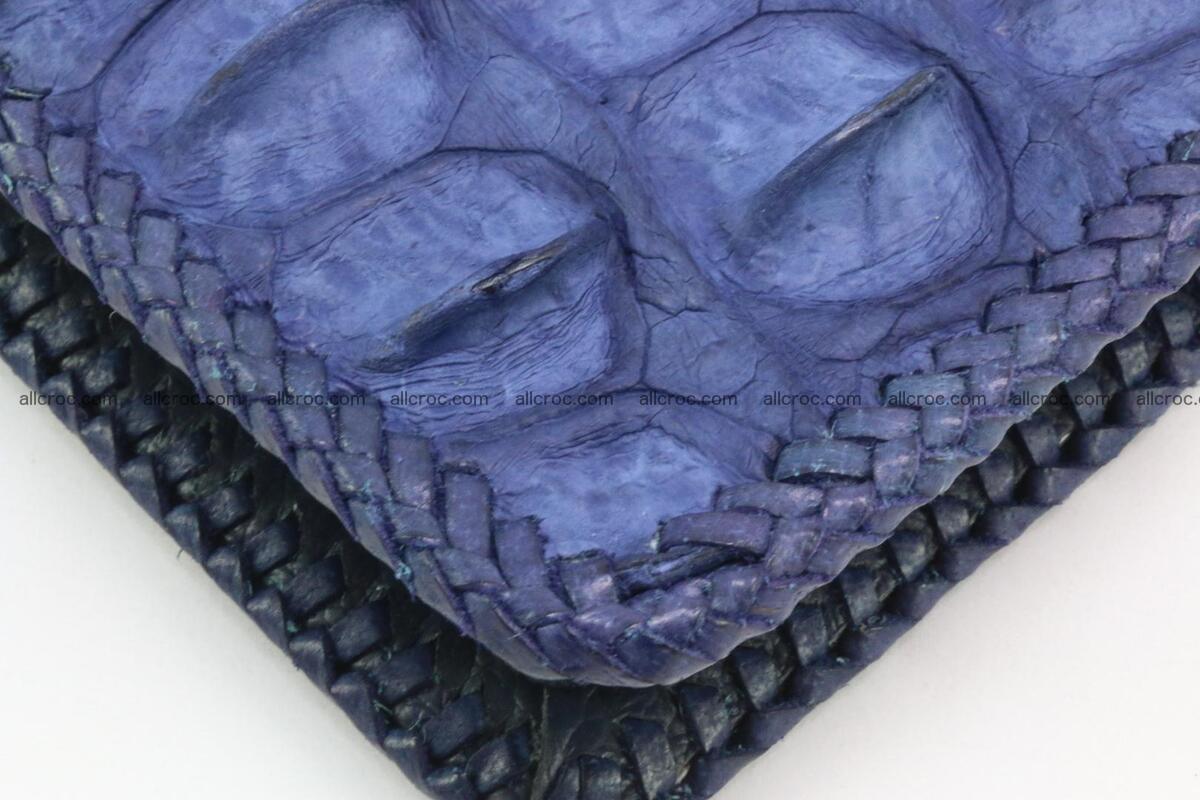 Genuine crocodile hornback wallet with zip 101 Foto 13