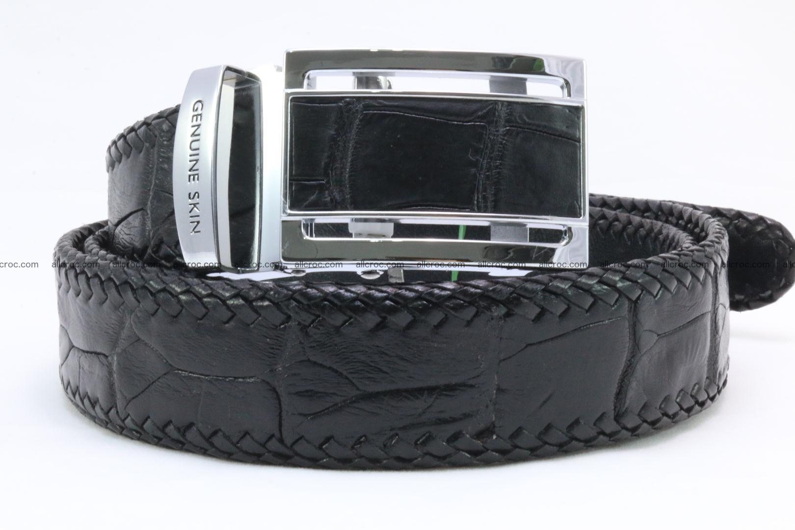 Genuine crocodile leather belt with handmade 025 Foto 0