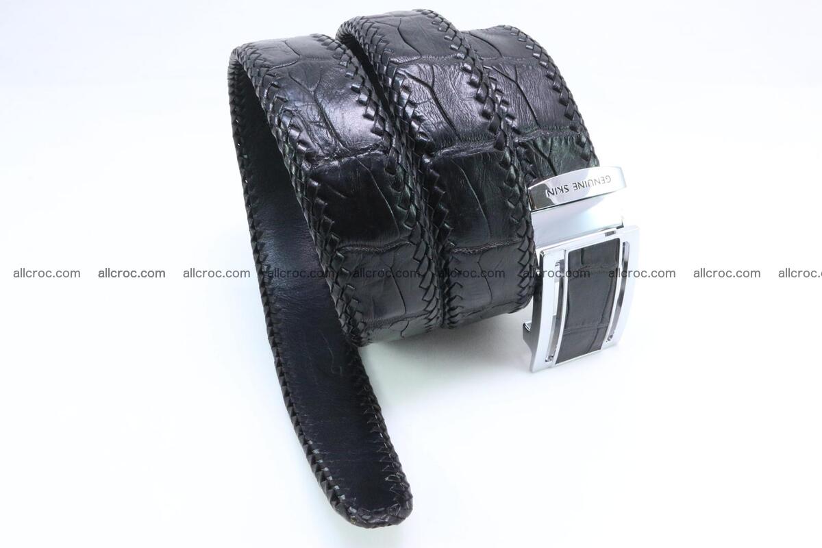 Genuine crocodile leather belt with handmade 025 Foto 2