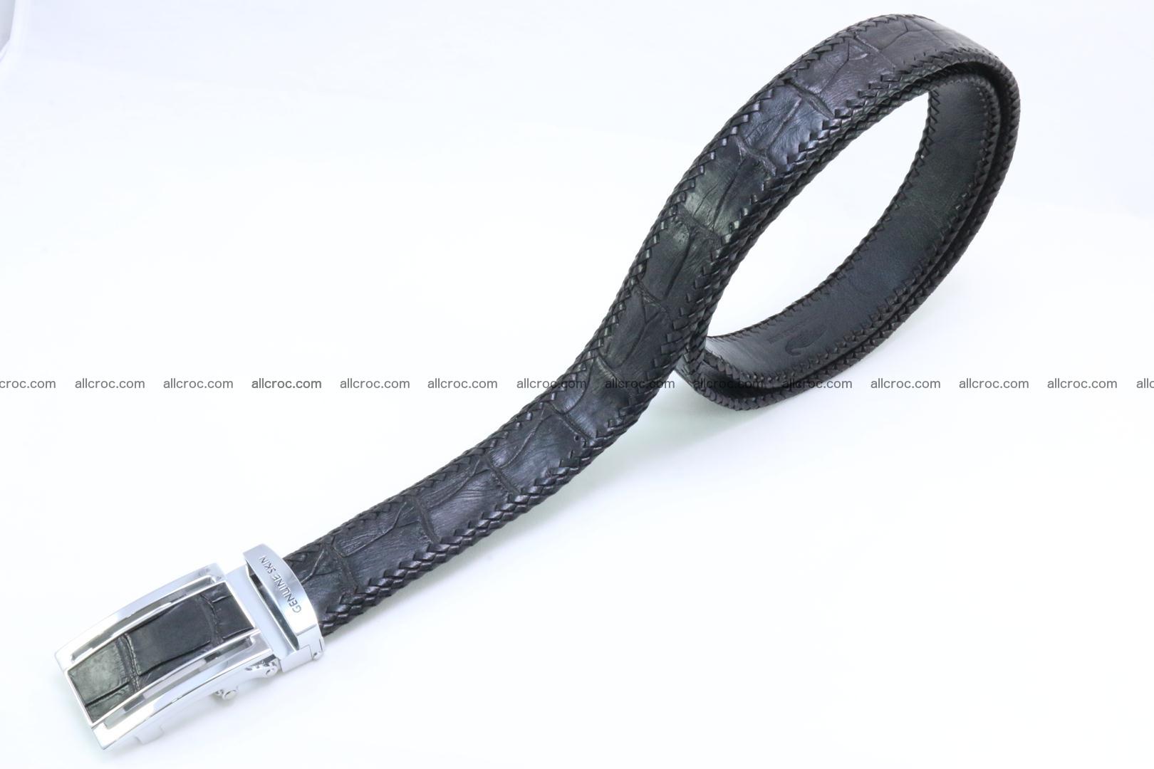 Genuine crocodile leather belt with handmade 025 Foto 1