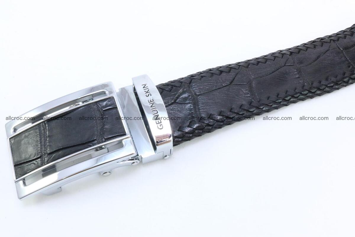 Genuine crocodile leather belt with handmade 025 Foto 3
