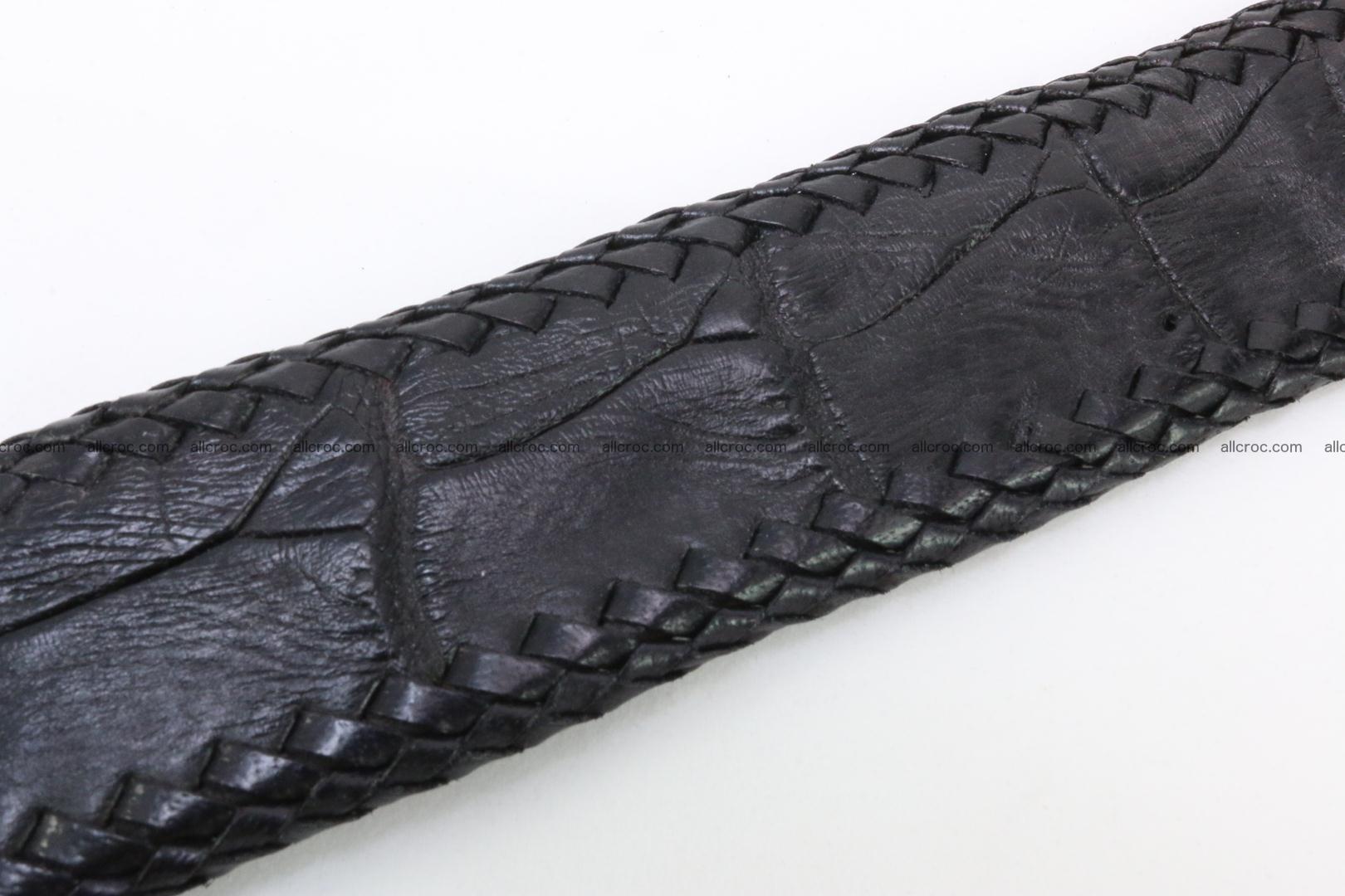 Genuine crocodile leather belt with handmade 025 Foto 6