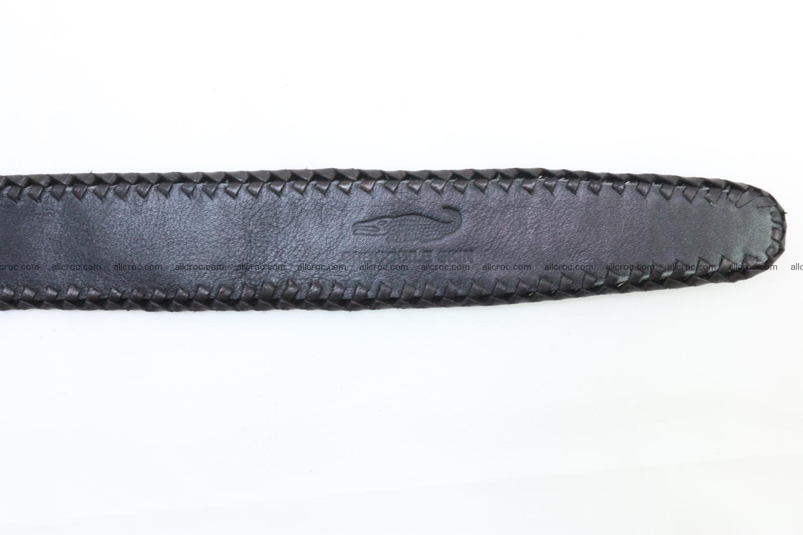 Genuine crocodile leather belt with handmade 025 Foto 8