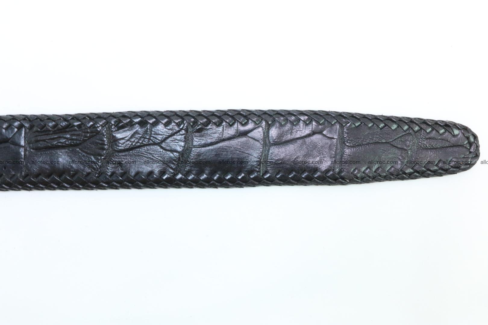 Genuine crocodile leather belt with handmade 025 Foto 7