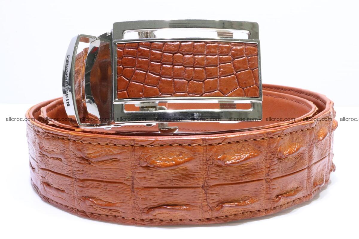 Genuine Crocodile leather double row Hornback belt 007 Foto 0