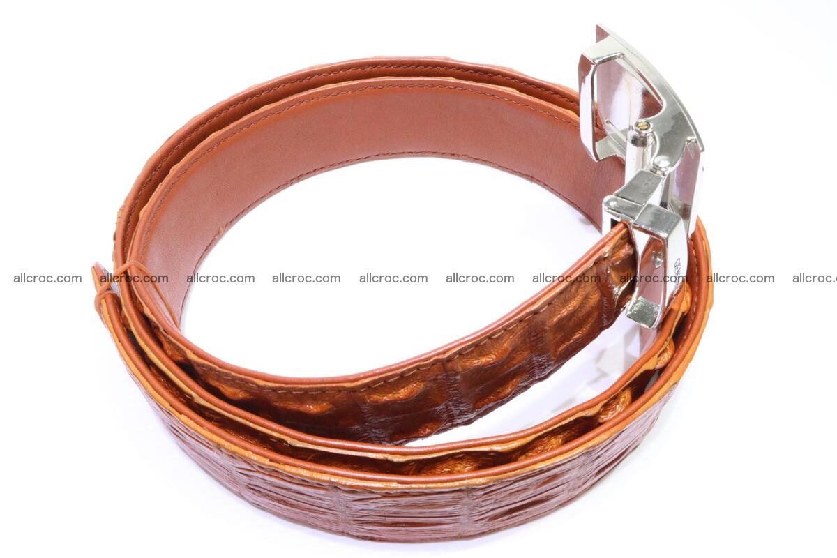 Genuine Crocodile leather double row Hornback belt 007 Foto 1