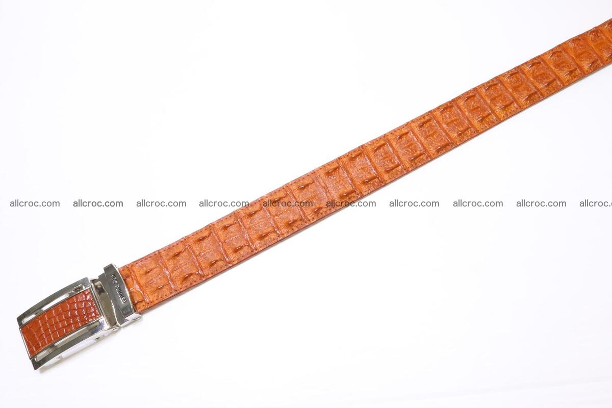 Genuine Crocodile leather double row Hornback belt 007 Foto 2