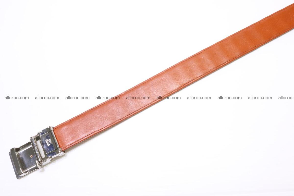 Genuine Crocodile leather double row Hornback belt 007 Foto 3