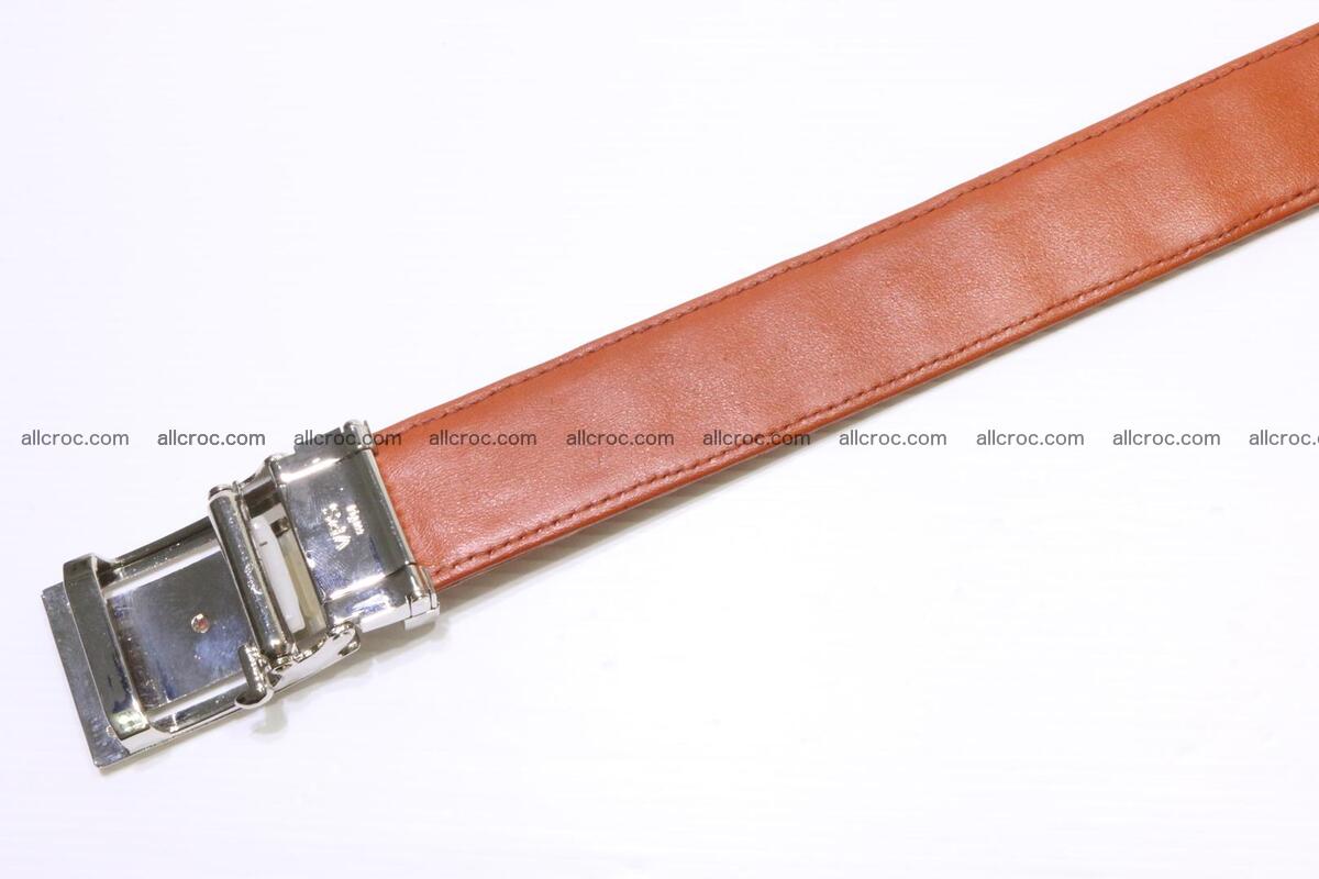 Genuine Crocodile leather double row Hornback belt 007 Foto 5