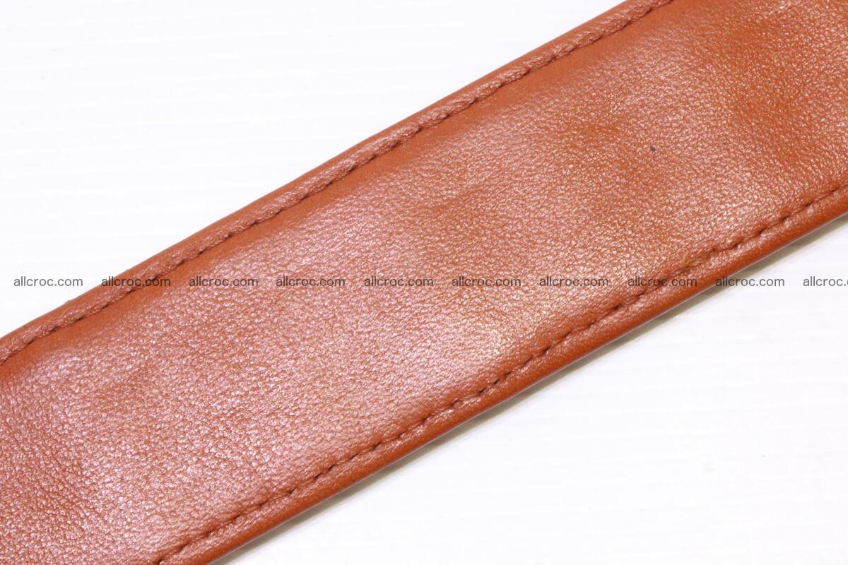 Genuine Crocodile leather double row Hornback belt 007 Foto 7