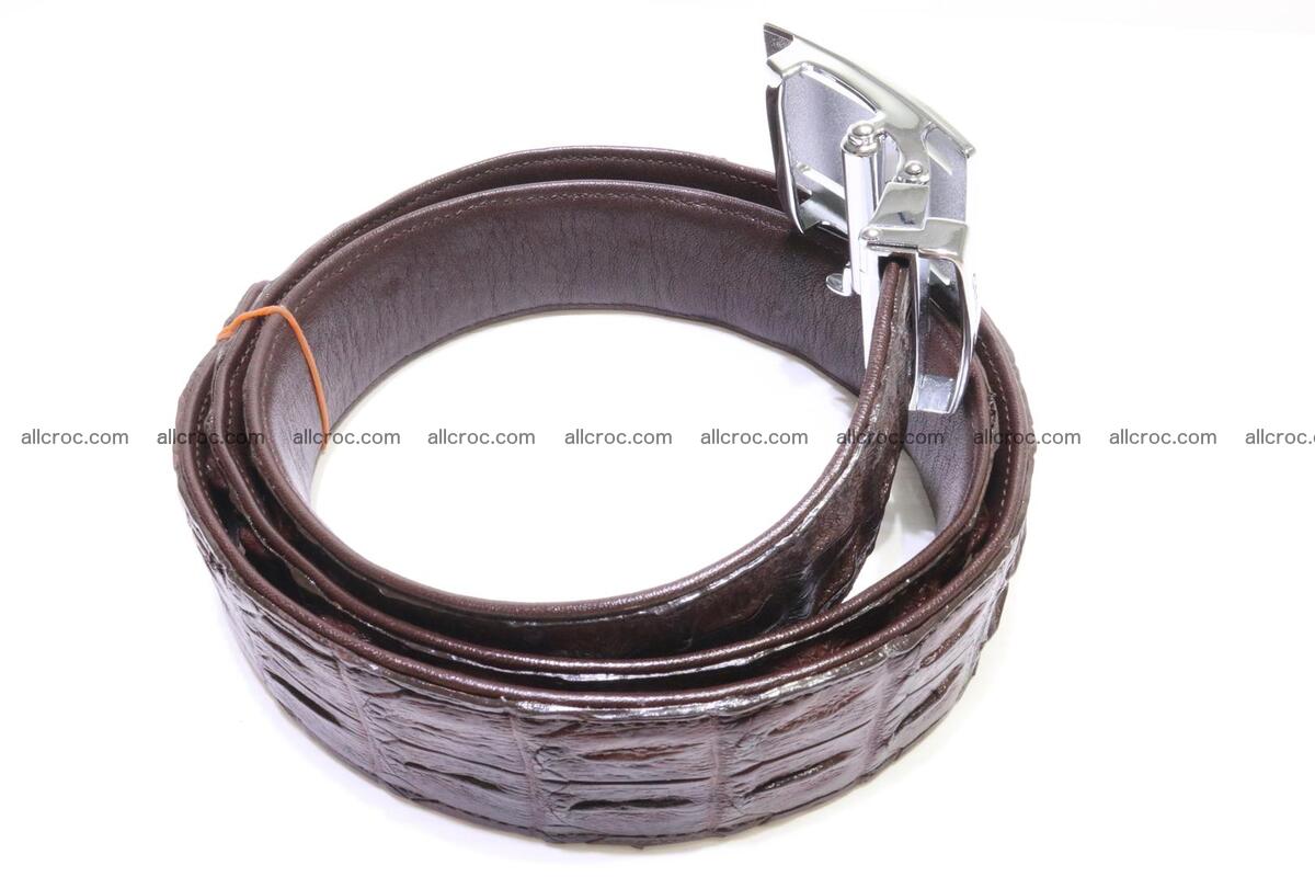 Genuine Crocodile leather double row Hornback belt 008 Foto 1