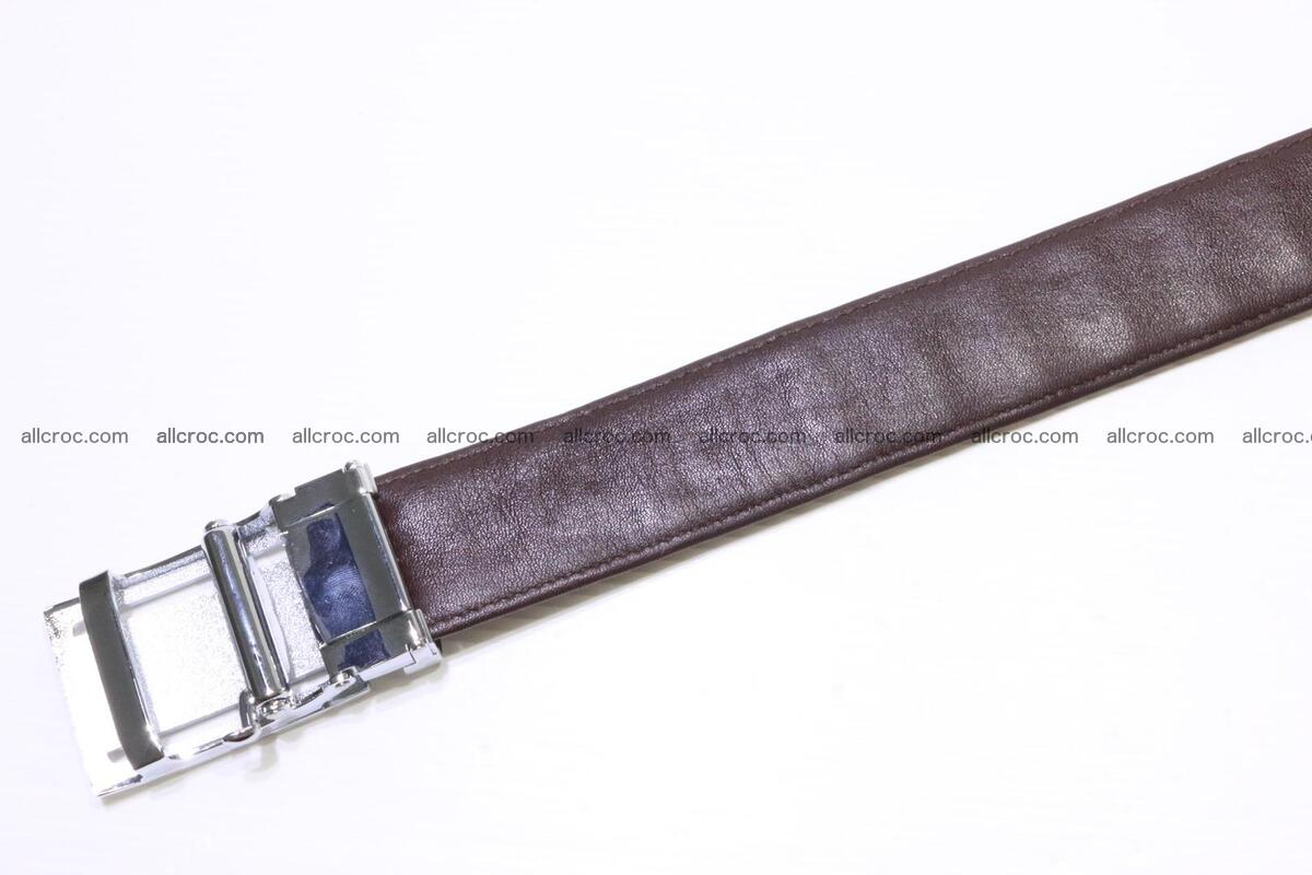 Genuine Crocodile leather double row Hornback belt 008 Foto 5