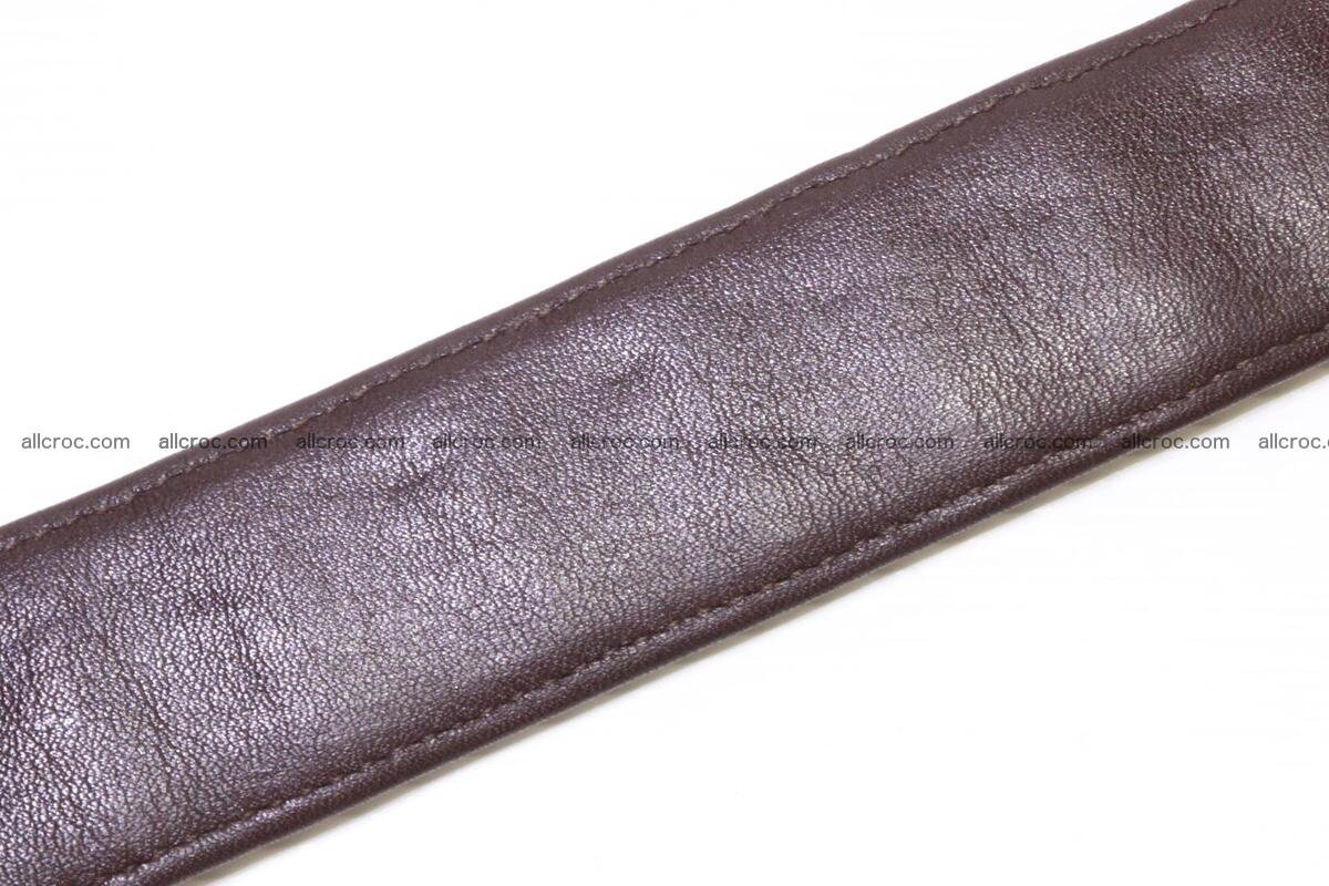 Genuine Crocodile leather double row Hornback belt 008 Foto 7