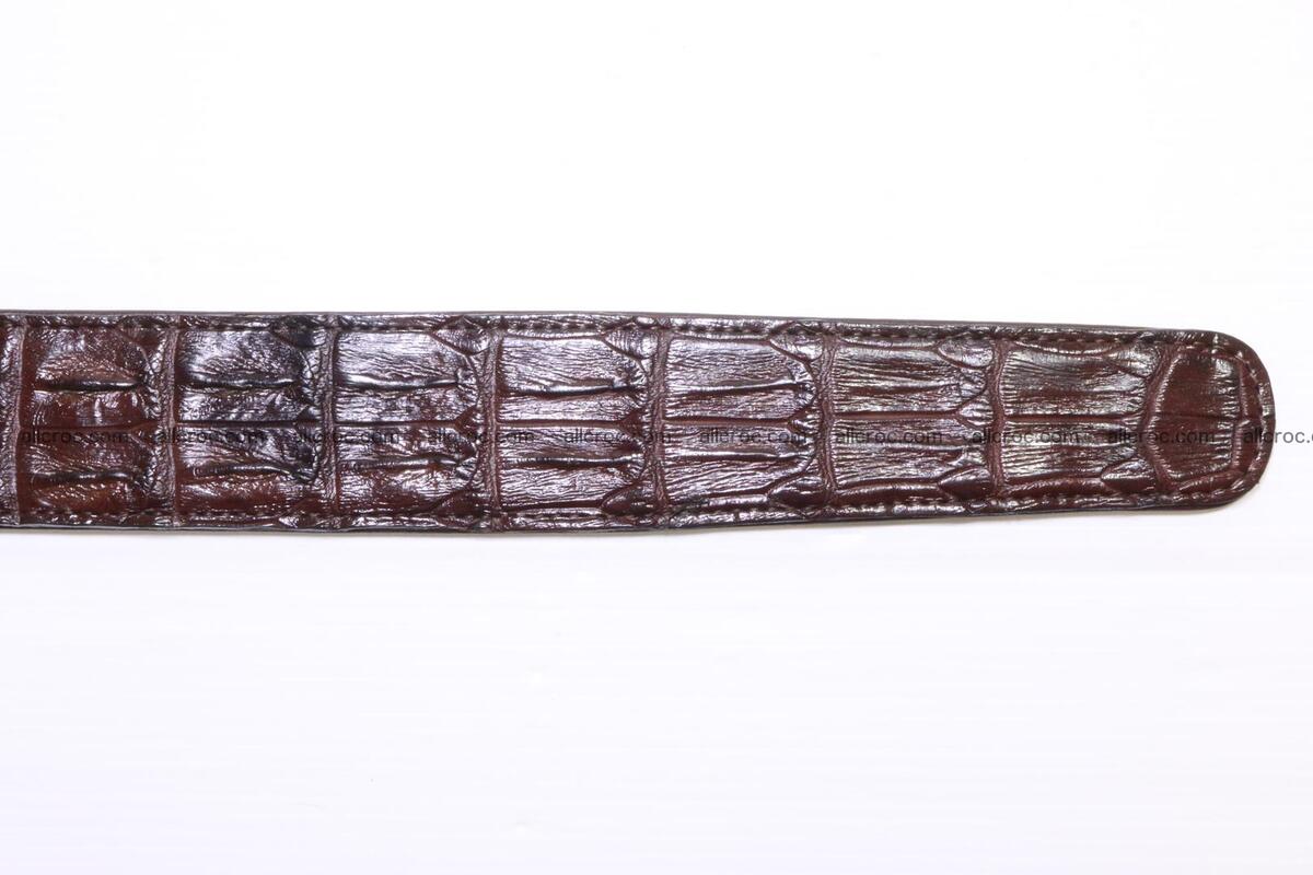 Genuine Crocodile leather double row Hornback belt 008 Foto 9
