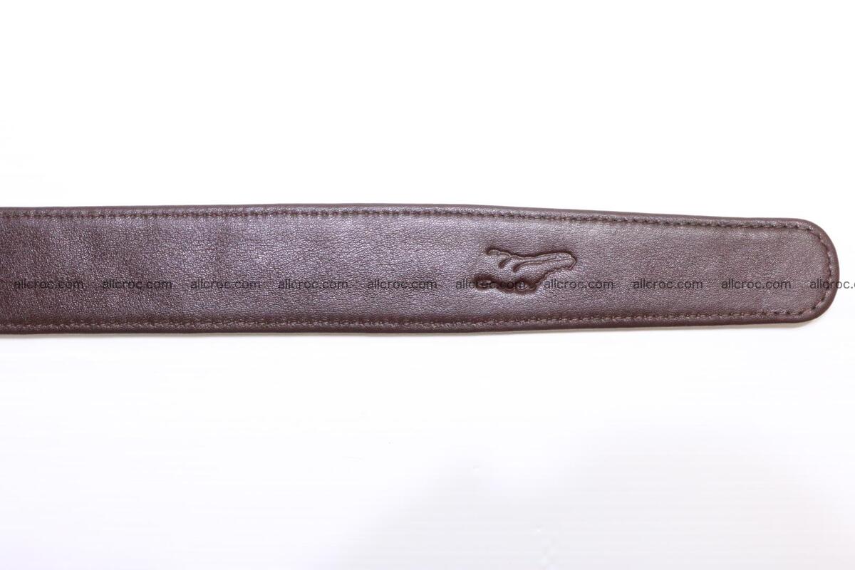 Genuine Crocodile leather double row Hornback belt 008 Foto 8