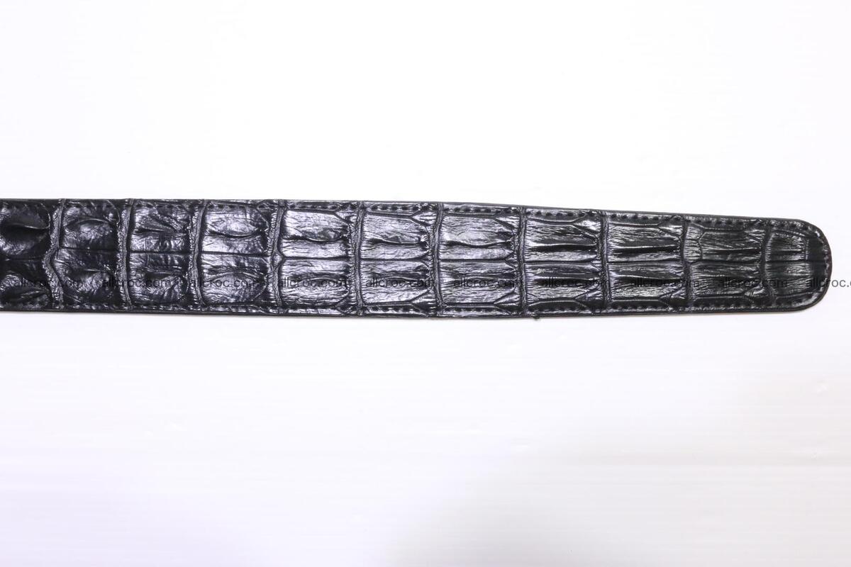 Crocodile leather double row Hornback belt 009 Foto 9