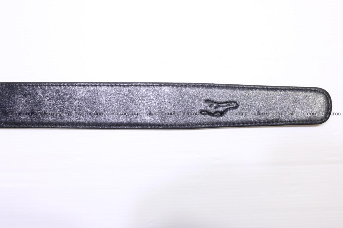 Crocodile leather double row Hornback belt 009 Foto 8