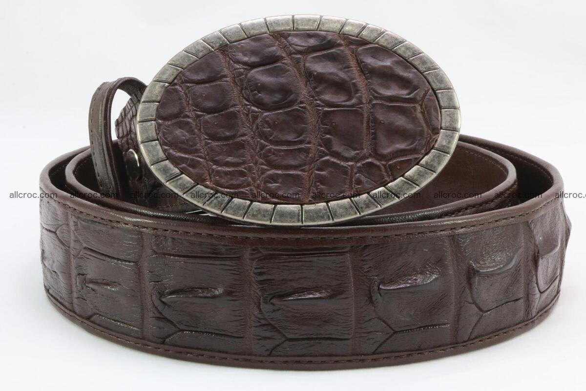 Genuine crocodile leather hornback belt 095 Foto 2